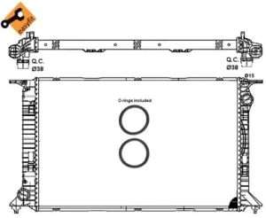 S5 AUDI A5 B8 Chłodnica wody NRF