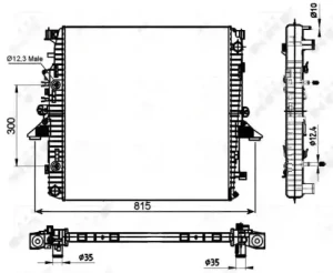 4.4 4x4, 4.2 4x4 LAND ROVER RANGE ROVER SPORT I Chłodnica wody NRF