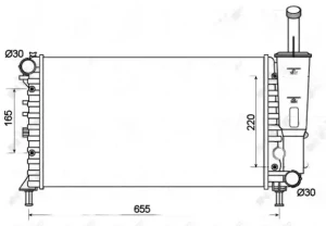 1.2 60, 1.2 16V, 1.2 FIAT PUNTO II Chłodnica wody NRF