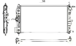 nagrzewnica chevrolet cruze 53131 NRF