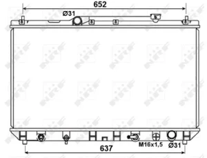 2.2 TOYOTA CAMRY IV Chłodnica wody NRF