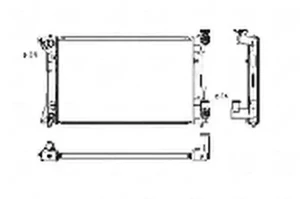 chłodnica klimatyzacji toyota avensis t25 53394 NRF