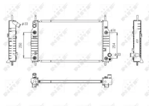 1.8 i, 2.0 i, 1.6 i FORD MONDEO II Chłodnica wody NRF