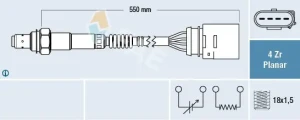 1.4 Sonda lambda diagnostyczna za katalizator SKODA FABIA I FAE