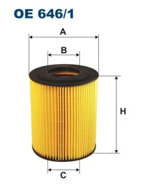 OE 646/1 FILTRON Filtr oleju