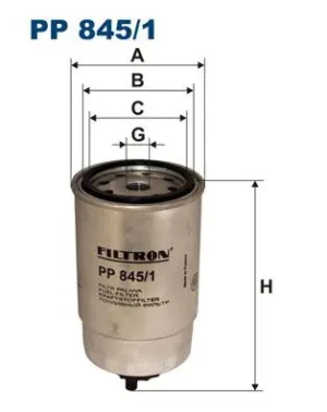1.9 D, 2.5 D, 2.5 TD, 1.9 TD Filtr paliwa podgrzewany FIAT DUCATO FILTRON
