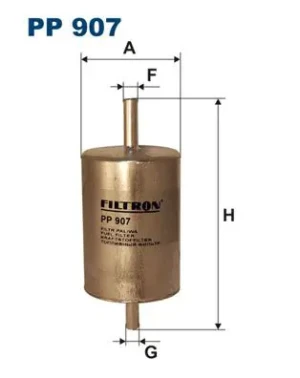 2.7 V6, 2.0 Filtr paliwa HYUNDAI SANTA FÉ I FILTRON