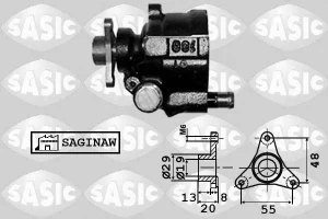 Pompa wspomagania hydrauliczna RENAULT TRAFIC II Pompa wspomagania hydrauliczna SASIC