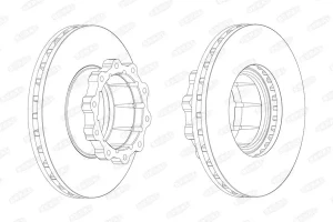 BCR120A BERAL Tarcza hamulcowa