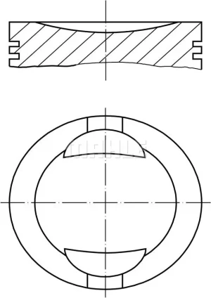 50 1.1 FIAT UNO Tłok silnika MAHLE