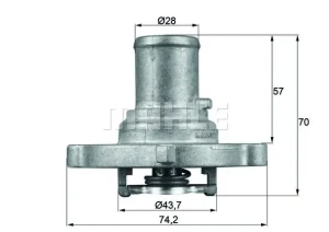 1.1 AUTOBIANCHI Y10 Termostat MAHLE