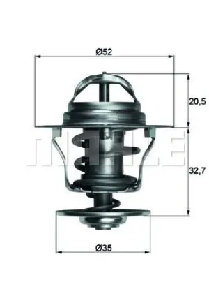 1.8 i, 1.8 TD, 1.8 D, 1.6 i FORD ESCORT V Termostat MAHLE