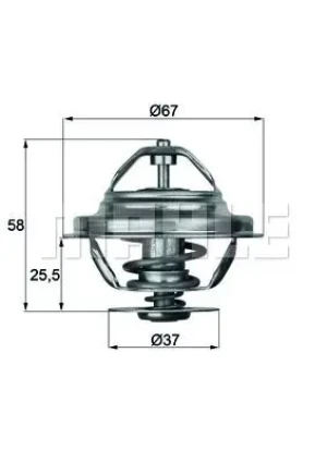309 D, 307 D MERCEDES-BENZ T1 B602 Termostat MAHLE