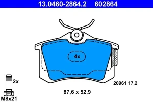 Klocki hamulcowe tył SEAT IBIZA 3 ATE