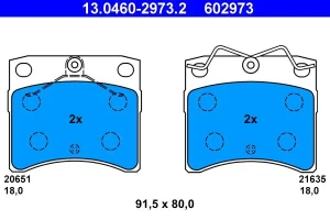 13.0460-2973.2 ATE Klocki hamulcowe przód