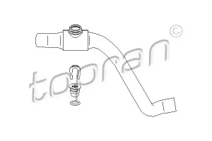 2.0, 1.9 TDI, 1.9 TD VW VENTO Przewód układu chłodzenia silnik-chłodnica TOPRAN
