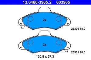 Klocki hamulcowe przód FORD ORION III ATE