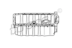 2.0 SDI, 1.9 TDI VW CADDY III Miska olejowa TOPRAN