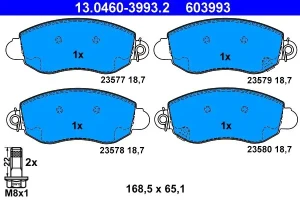 13.0460-3993.2 ATE Klocki hamulcowe przód
