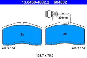 audi a8 d2 klocki hamulcowe 13.0460-4802.2 ATE