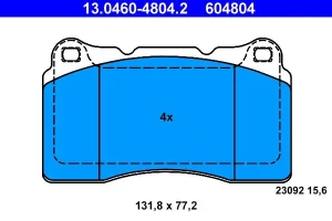 Klocki hamulcowe przód VOLVO S60 1 ATE