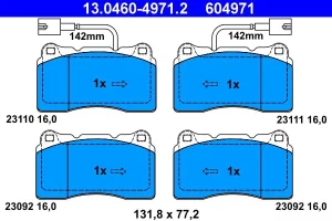 Klocki hamulcowe przód z czujnikiem ALFA ROMEO SPIDER ATE