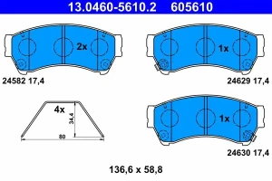 Klocki hamulcowe przód MAZDA 6 II ATE