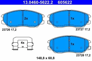Klocki hamulcowe przód HYUNDAI TERRACAN ATE