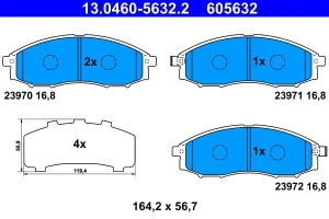 13.0460-5632.2 ATE Klocki hamulcowe przód