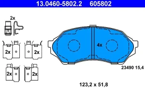 Klocki hamulcowe przód MAZDA 323 F VI ATE