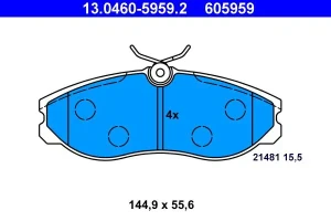 13.0460-5959.2 ATE Klocki hamulcowe przód