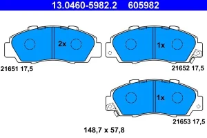 Klocki hamulcowe przód HONDA ACCORD IV ATE