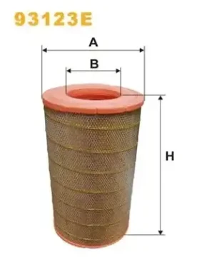 FTG, FAD, FTS, FAR, FAT, FTM, FAS, FAN, FAK, FTR, FTP, FA, FTT, FT DAF XF 95 Filtr powietrza WIX FILTERS
