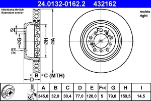 tarcze hamulcowe bmw e39 24.0132-0162.2 ATE