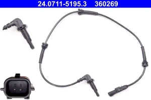 Czujnik prędkości koła abs prawy przód RENAULT LAGUNA III ATE 24.0711-5195.3