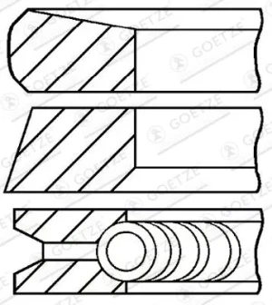 dCi 115, dCi 120, dCi 100, dCi 150 NISSAN INTERSTAR Zestaw pierścieni tłoka GOETZE ENGINE