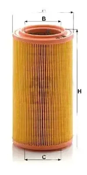 1.9 TD, 1.9 D CITROËN XSARA Filtr powietrza MANN-FILTER