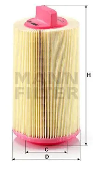 316 NGT, 316, 316 LGT MERCEDES-BENZ SPRINTER B906 Filtr powietrza MANN-FILTER