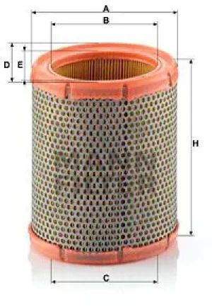 1.6 PEUGEOT 306 Filtr powietrza MANN-FILTER