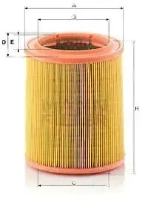 1.4 VTS, 1.1 X, CITROËN SAXO Filtr powietrza MANN-FILTER