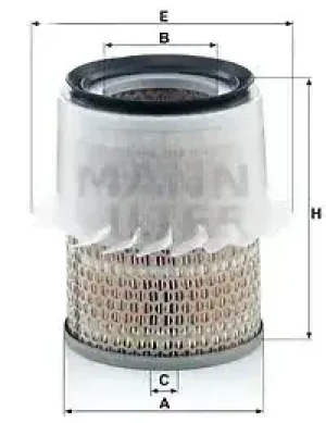 2.5 TD MITSUBISHI PAJERO I Filtr powietrza MANN-FILTER