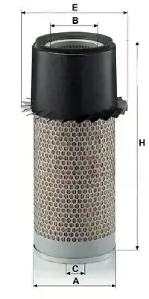 5120 A, 5150 A, 5110 A INTERNATIONAL HARV. Maxxum Filtr powietrza MANN-FILTER