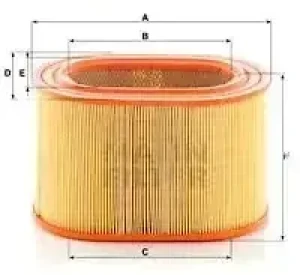 2.3 MITSUBISHI GALANT IV Filtr powietrza MANN-FILTER