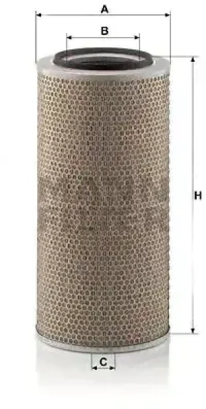 260P, 260PT26,, 260T, 240F26T, 220F35T, 260, 220F26,, 260PAC, 260PC, FIAT Series 260 Filtr powietrza MANN-FILTER