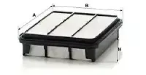 1.8 GLSI, 2.0, 2.0 GLSI, 1.8, 2.5 MITSUBISHI GALANT VII Filtr powietrza MANN-FILTER