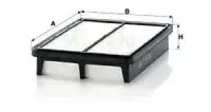 1.6 CRDi, 2.0 CRDi, 1.5 CRDi KIA CERATO I Filtr powietrza MANN-FILTER