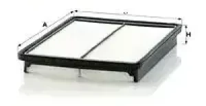2.4 GDI, 2.4 CVVT KIA SORENTO II Filtr powietrza MANN-FILTER