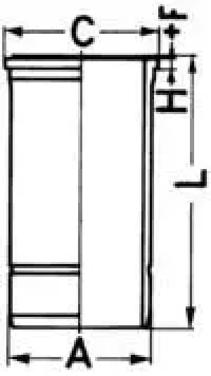 TopClass S, ComfortClass S SETRA Series 400 Tuleja cylindra KOLBENSCHMIDT