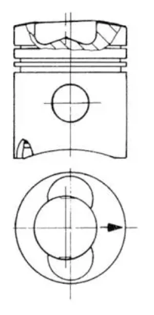 3.80, 6.30, 3.90, 80, 4.30, 120, 3.50, 3.75 DEUTZ-FAHR DX Tłok silnika KOLBENSCHMIDT