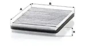 CUK 22 014 MANN-FILTER Filtr kabinowy z węglem aktywnym